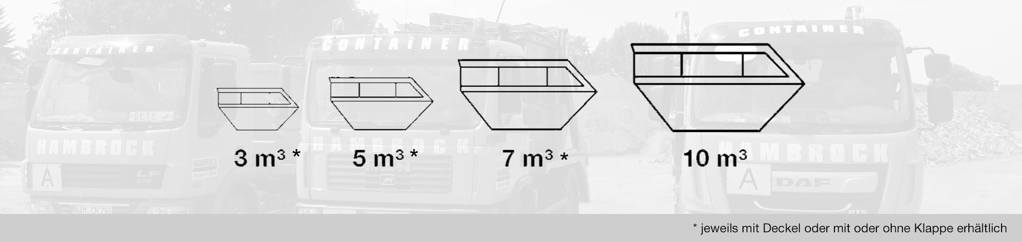 Containerarten und Größen | Hambrock